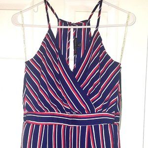 Haute Monde Women's Striped Romper Size M
